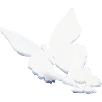 Pentart Polisztirol kicsi 3D pillangó 6db-os
