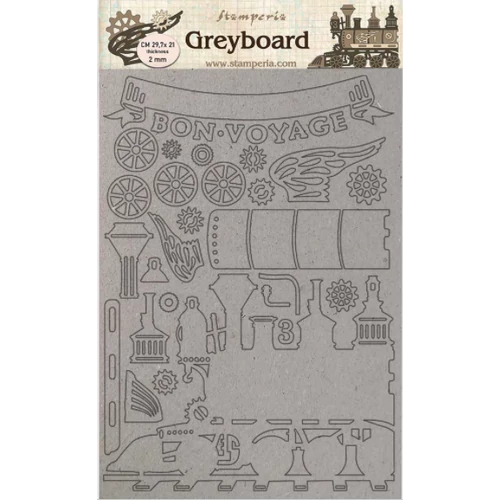 A4 Greyboard /2 mm - Train