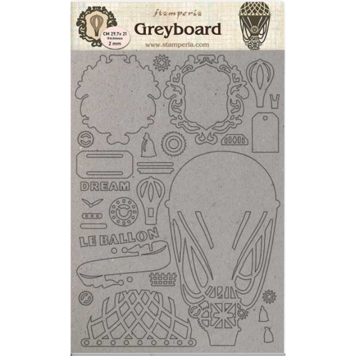 A4 Greyboard /2 mm - Air baloon