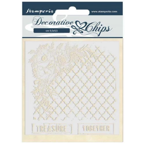 Decorative chips 14x14 cm - Treasure together 