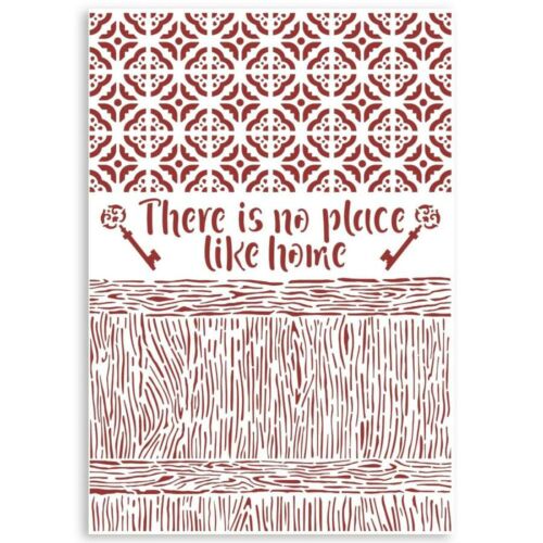 Stencil G méret cm 21x29,7 - Casa Granada There is no place like home