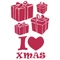 Stamperia StencilD méret 20x15 cm I love xmas gift packs