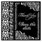 Vastag stencil cm 18X18 - You and me thank you save the date