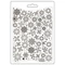 Lágy PVC nyomóforma A5 - Create Happiness Dewdrops snowflakes