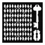 Stamperia StencilTD méret 18x18 cm/ 0,5 mm -  Rombusz minta Stamperia StencilTD méret 18x18 cm/ 0,5 mm -  Rombusz minta