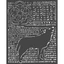 Stencil TD méret 20x25 cm/ 0,5 mm -  Farkas Stencil TD méret 20x25 cm/ 0,5 mm -  Farkas
