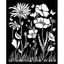 Stencil TD méret 20x25 cm/ 0,5 mm - Szalon pipacs és virág Stencil TD méret 20x25 cm/ 0,5 mm - Szalon pipacs és virág