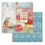Scrapbooking papír két oldalas - Karácsonyi Patchwork macska Scrapbooking papír két oldalas - Karácsonyi Patchwork macska