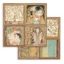 Scrapbooking papír két oldalas - Klimt 4 kártya Scrapbooking papír két oldalas - Klimt 4 kártya