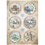 A4 rizspapír csom. - Romantic Cozy winter blue rounds A4 rizspapír csom. - Romantic Cozy winter blue rounds