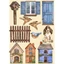 Színes fafigura A5 - Create Happiness Welcome Home houses Színes fafigura A5 - Create Happiness Welcome Home houses