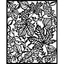 Vastag stencil cm 20X25 - Magic Forest leaves Vastag stencil cm 20X25 - Magic Forest leaves