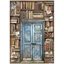 A4 rizspapír csom. - Vintage Library door A4 rizspapír csom. - Vintage Library door