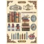 Színes fafigura A5 - Vintage Library Színes fafigura A5 - Vintage Library