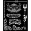 Vastag stencil cm 20X25 - Songs of the Sea plates and trident Vastag stencil cm 20X25 - Songs of the Sea plates and trident