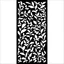 Vastag stencil cm 12X25 - Create Happiness Secret Diary leaves pattern Vastag stencil cm 12X25 - Create Happiness Secret Diary leaves pattern