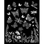 Vastag stencil cm 20X25 - Lavender butterflies Vastag stencil cm 20X25 - Lavender butterflies