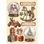 Színes fafigura A5 - Gear up for Christmas snowglobes Színes fafigura A5 - Gear up for Christmas snowglobes