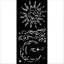 Vastag stencil cm 12X25 - Masquerade sun and moon Vastag stencil cm 12X25 - Masquerade sun and moon