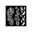 Vastag stencil cm 12X12 - Masquerade feathers Vastag stencil cm 12X12 - Masquerade feathers
