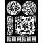 Stencil TD méret 20x25 cm/ 0,5 mm - Majolika minta Stencil TD méret 20x25 cm/ 0,5 mm - Majolika minta