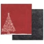 Stamperia Kétoldalas papír, 31,5 x 30,5 cm  - Karácsonyfa piros háttérrel Stamperia Kétoldalas papír, 31,5 x 30,5 cm  - Karácsonyfa piros háttérrel