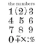 Akril pecsételő 7 x 11 cm Numbers Akril pecsételő 7 x 11 cm Numbers