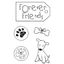 HD gumi pecsételő 7 x 11 cm - Forever friends HD gumi pecsételő 7 x 11 cm - Forever friends